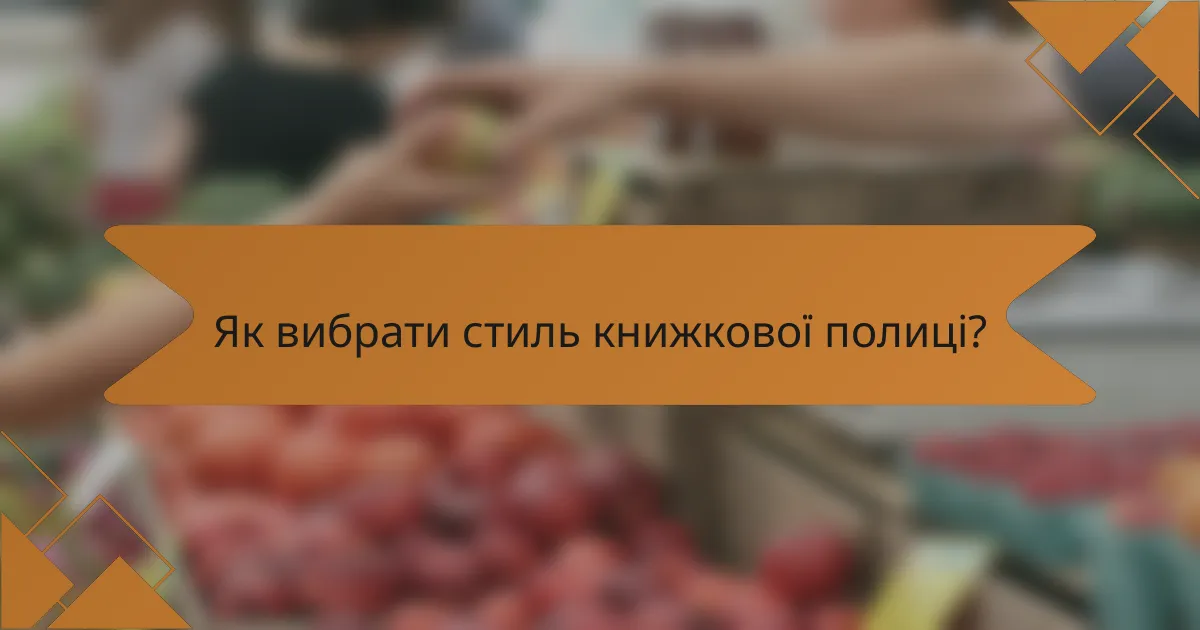 Як вибрати стиль книжкової полиці?