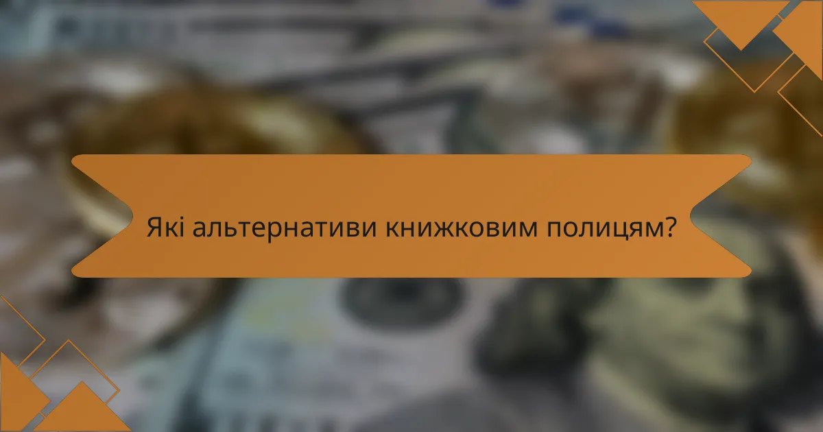 Які альтернативи книжковим полицям?