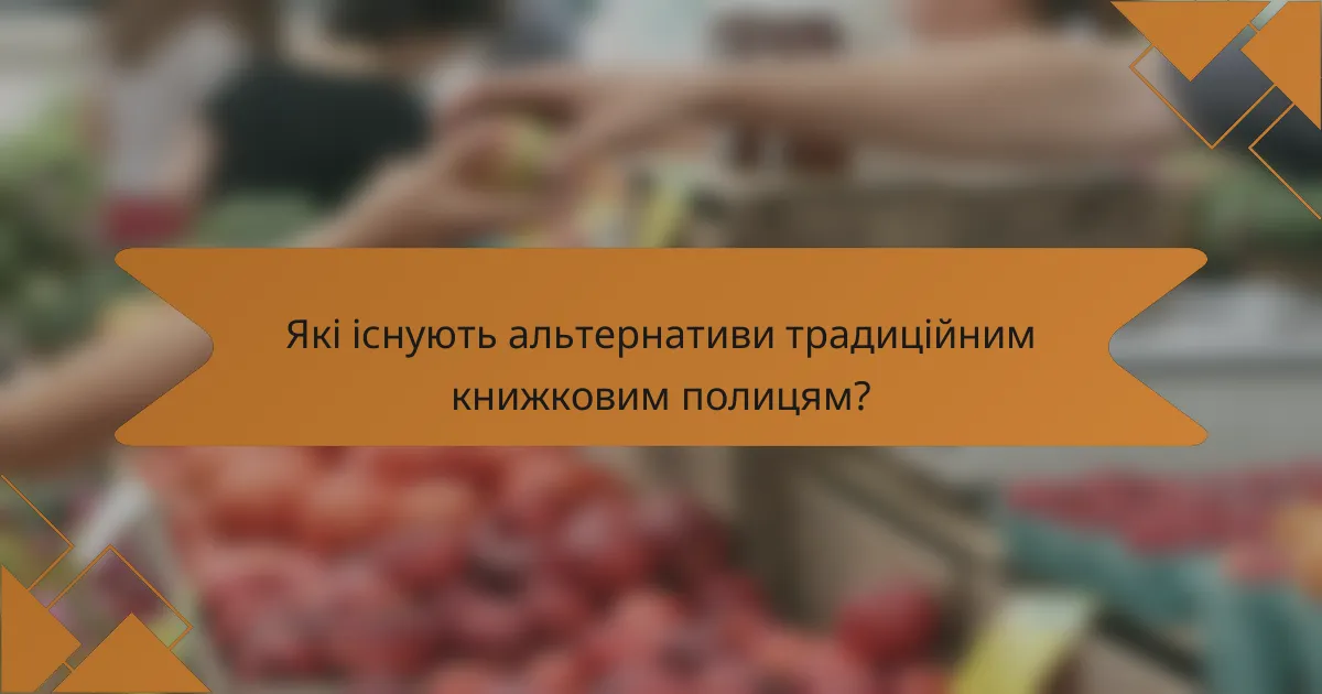 Які існують альтернативи традиційним книжковим полицям?